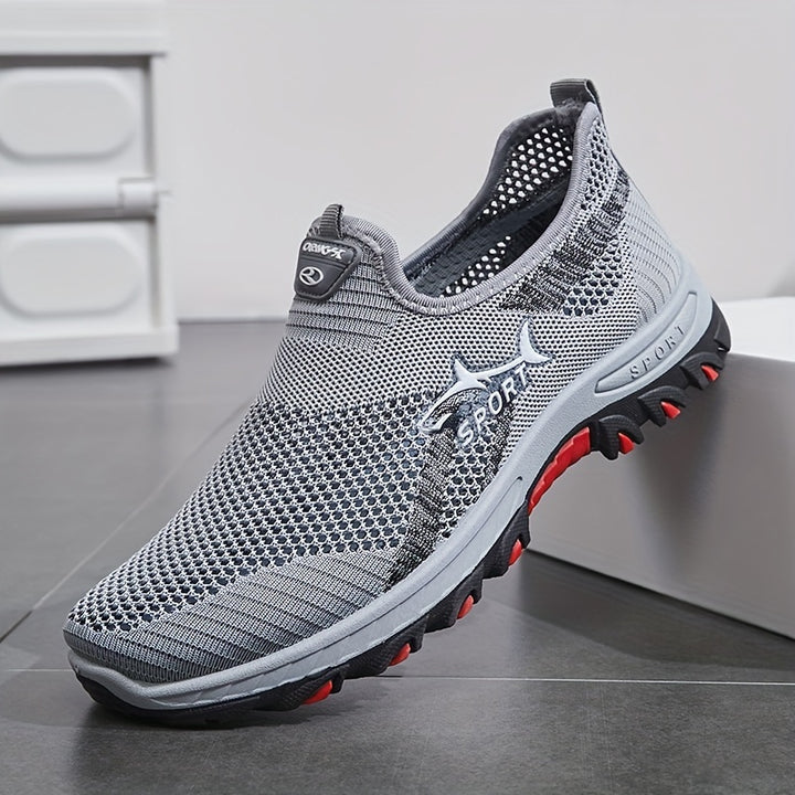 Men's Breathable Mesh Slip On Trainers 1