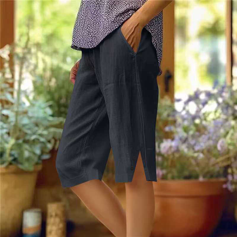 Harriet | Wide-Leg Shorts with Elastic Waist and Side Pockets