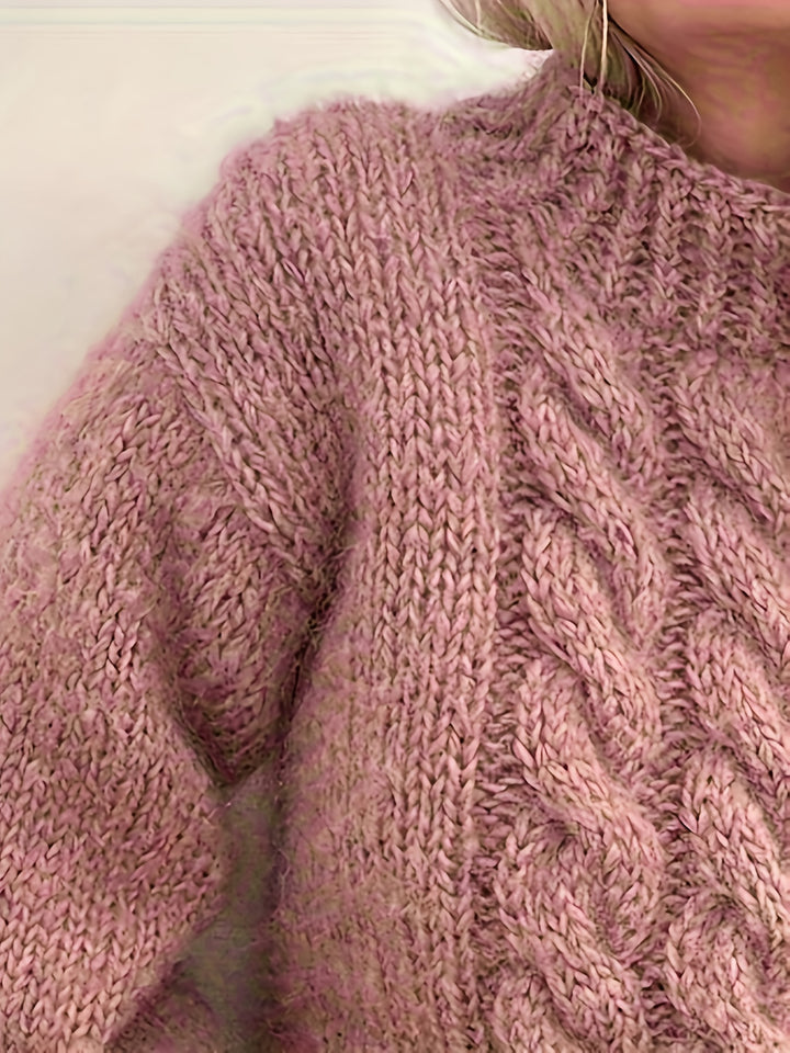 Women's Chunky Cable Knit Aran Jumper 10