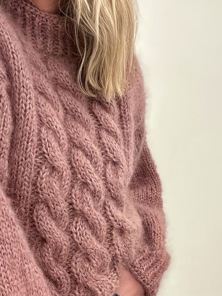 Women's Chunky Cable Knit Aran Jumper 8