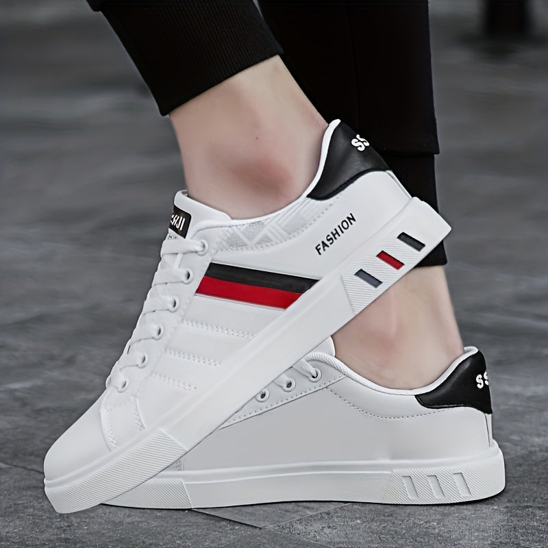Men's Striped Lace Up Casual Trainers 11