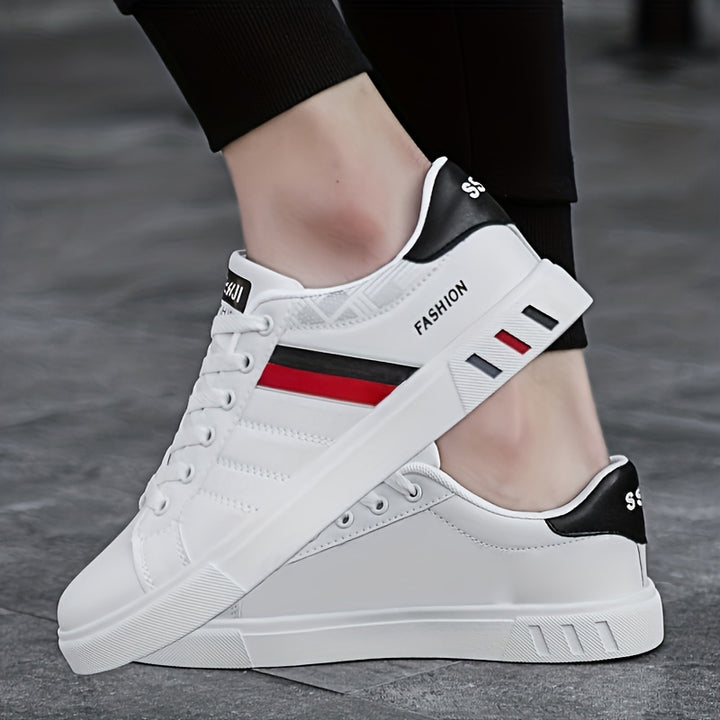 Men's Striped Lace Up Casual Trainers 11