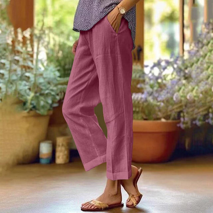 Elsie | Women's Pull-On Trousers with Side Pockets