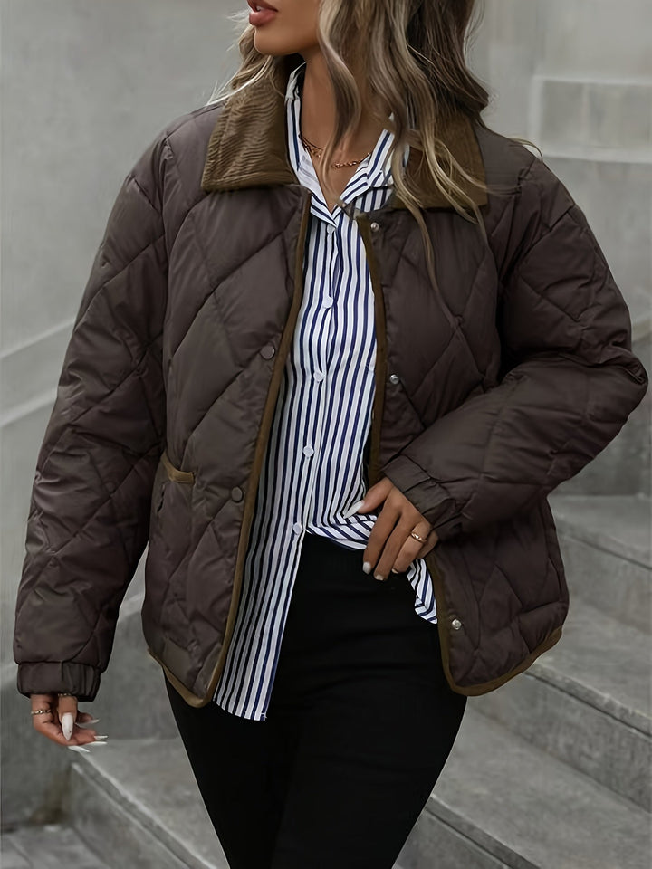 Sorcha | Women's Diamond-Quilted Relaxed Padded Jacket