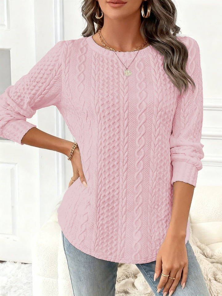Women's Plus Size Cable Knit Aran Jumper 4