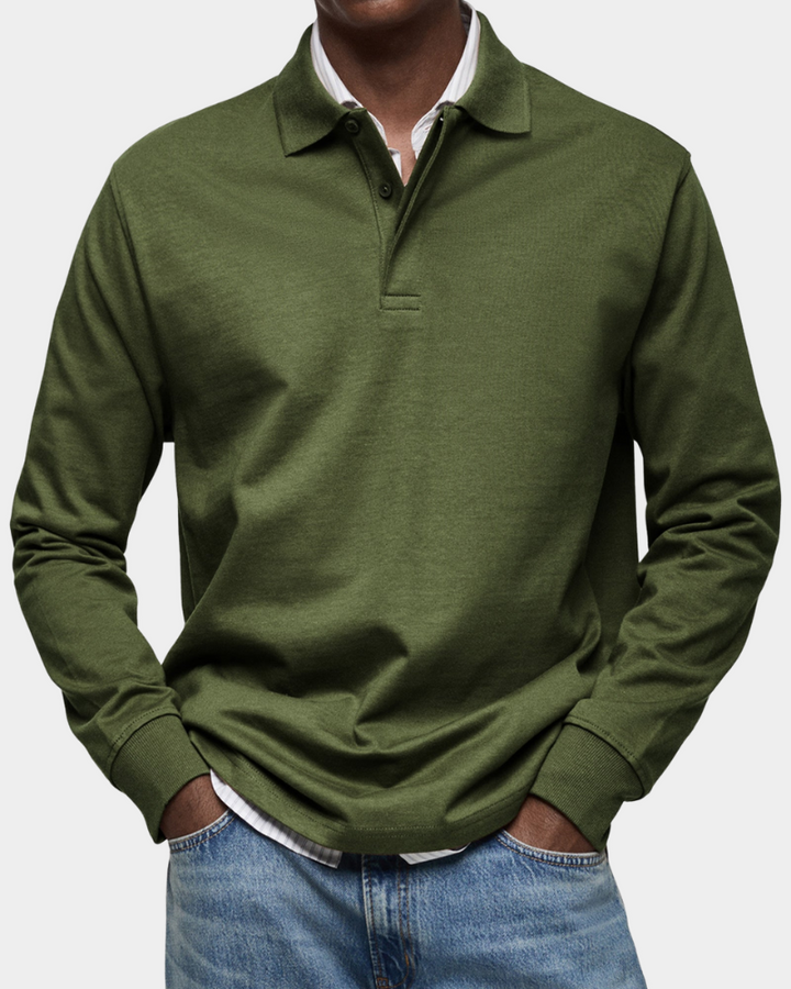 Fintan | Men's Long-Sleeve Polo Shirt