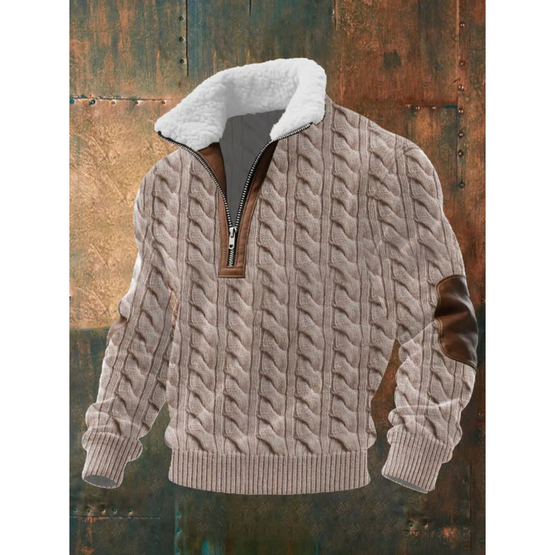 Cormac | Men's Structured Fleece Turtleneck Jumper