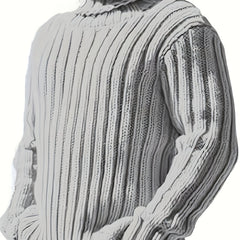 Barry | Men's Chunky Ribbed Turtleneck Aran Jumper