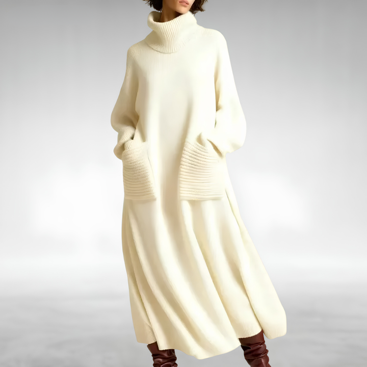 Aisling | Women's Cozy Winter Turtleneck Dress