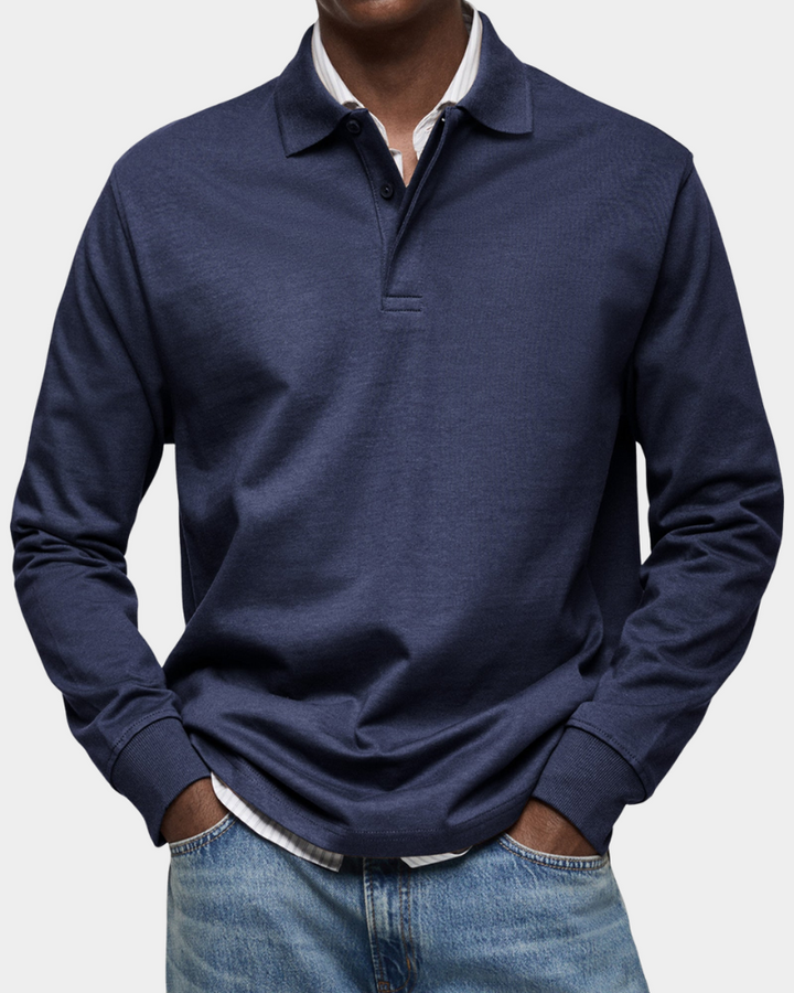 Fintan | Men's Long-Sleeve Polo Shirt