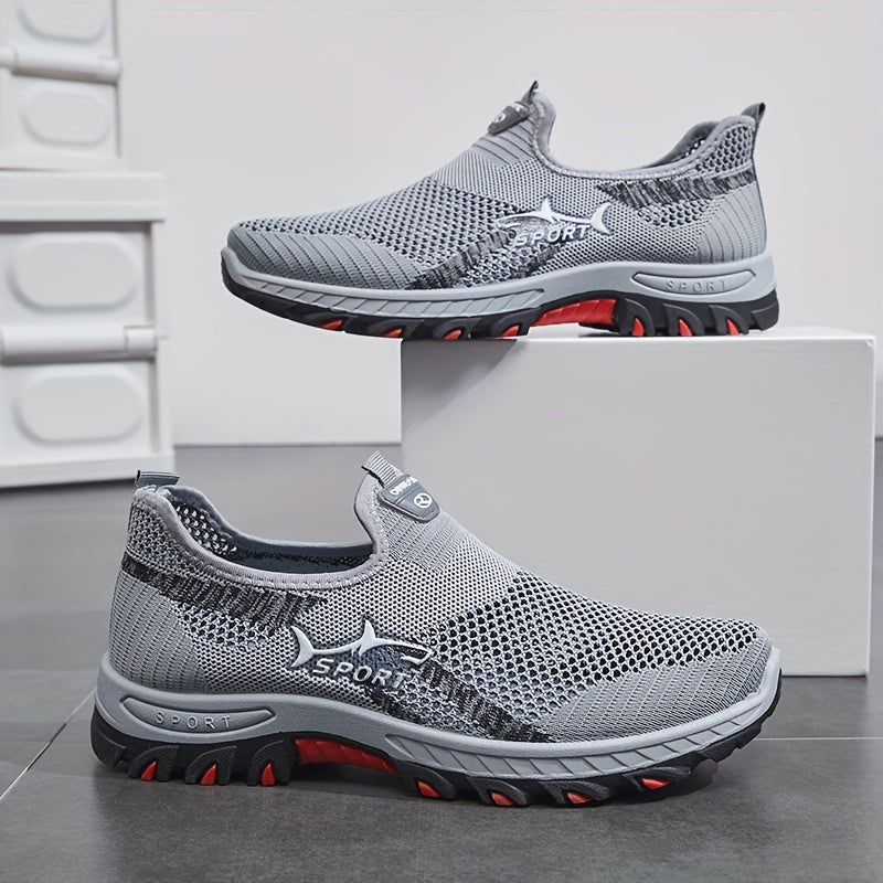 Men's Breathable Mesh Slip On Trainers 4