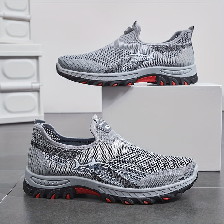 Men's Breathable Mesh Slip On Trainers 4