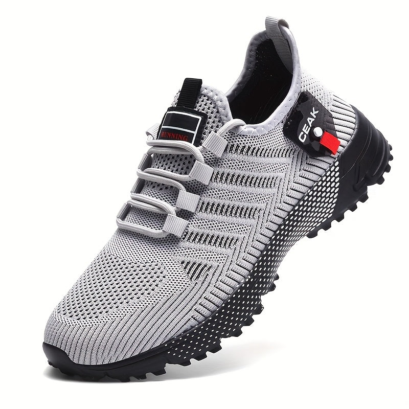 Men's Breathable Mesh Cushioned Lace Up Trainers 1