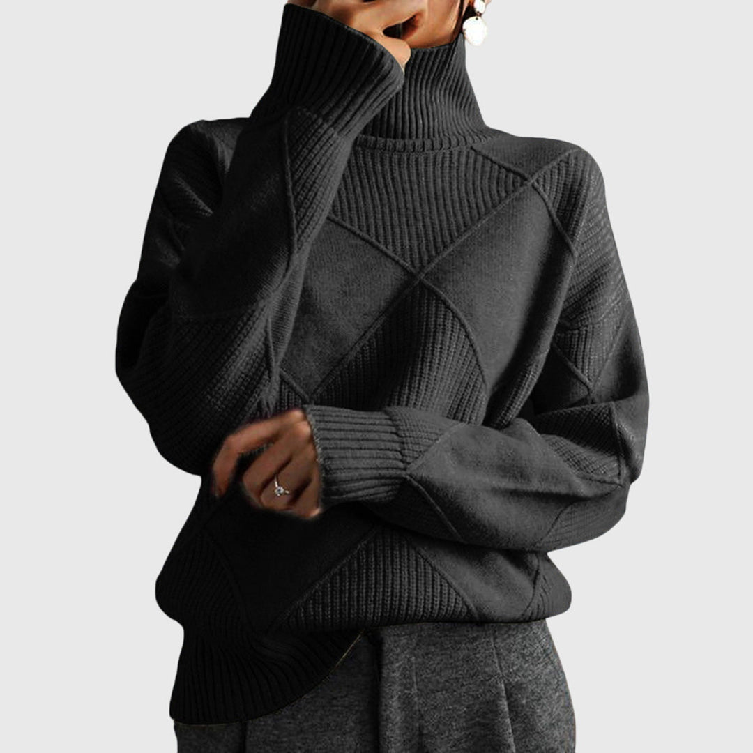 Laoise | Women's Soft Ribbed Turtleneck Jumper