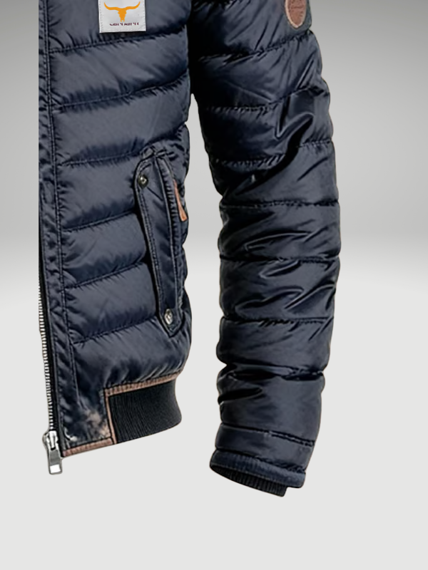 Fachtna | Men's Stand Collar Jacket with Chest Pockets