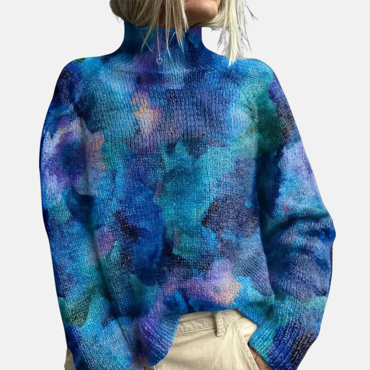 Cara | Women's Elegant Ribbed Turtleneck Jumper