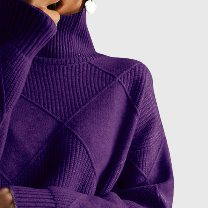 Laoise | Women's Soft Ribbed Turtleneck Jumper