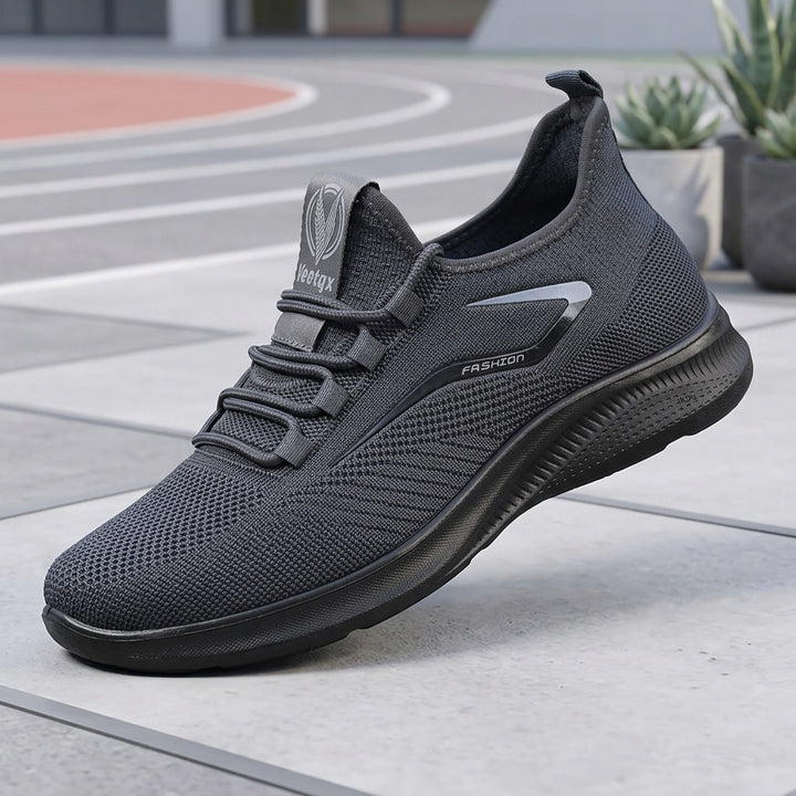 Men's Breathable Knit Lace Up Running Trainers 11