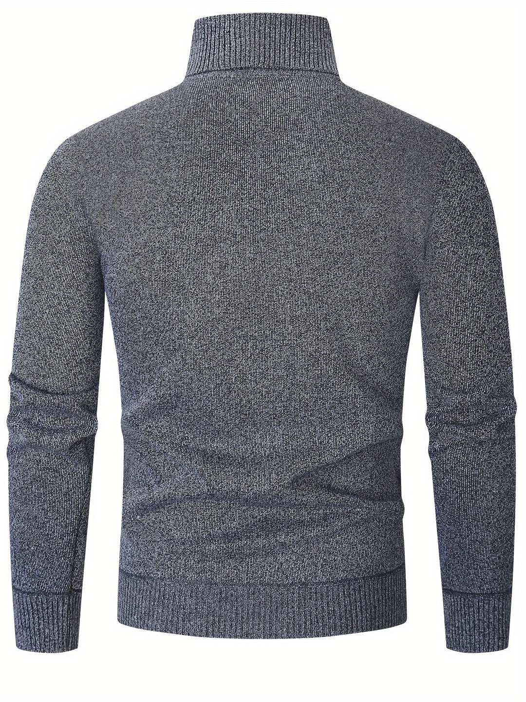 Men's Turtleneck Diamond Knit Aran Jumper 6