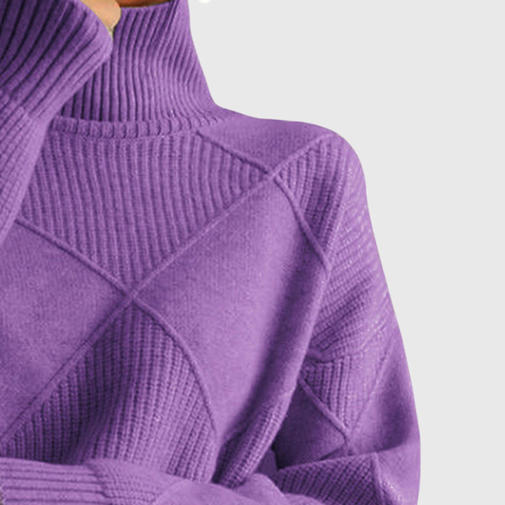 Laoise | Women's Soft Ribbed Turtleneck Jumper