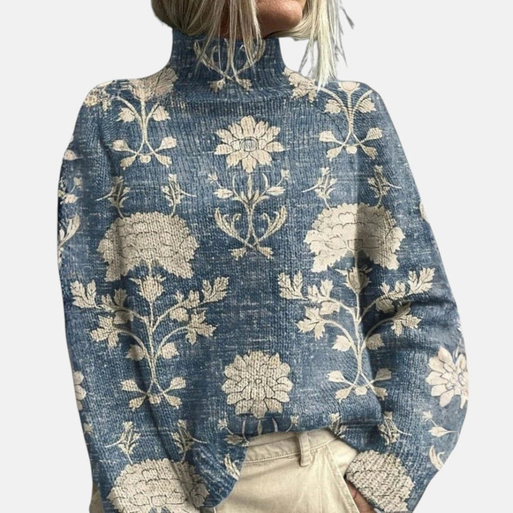 Cara | Women's Elegant Ribbed Turtleneck Jumper