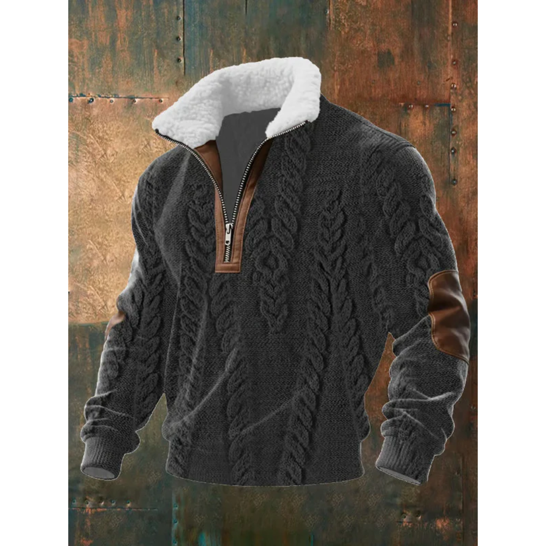 Cormac | Men's Structured Fleece Turtleneck Jumper