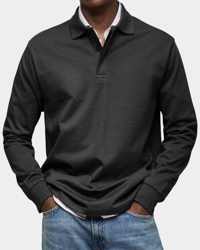 Fintan | Men's Long-Sleeve Polo Shirt