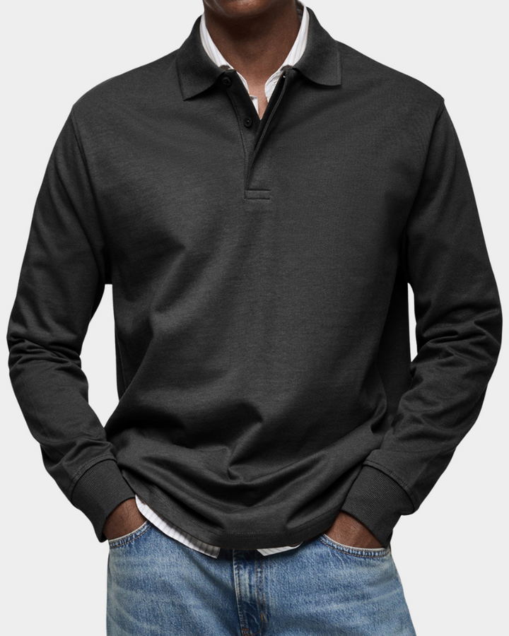 Fintan | Men's Long-Sleeve Polo Shirt