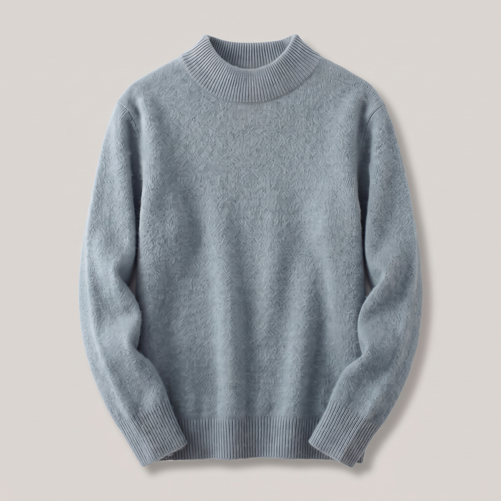 Women's Cashmere-Feel Mock Neck Sweater - Green