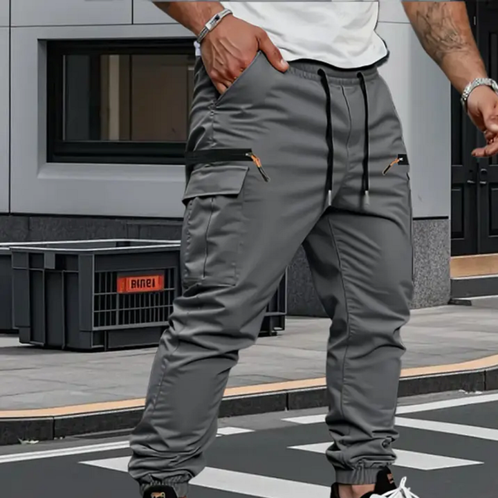 Nolan | Men's Cargo Joggers with Zip Pockets