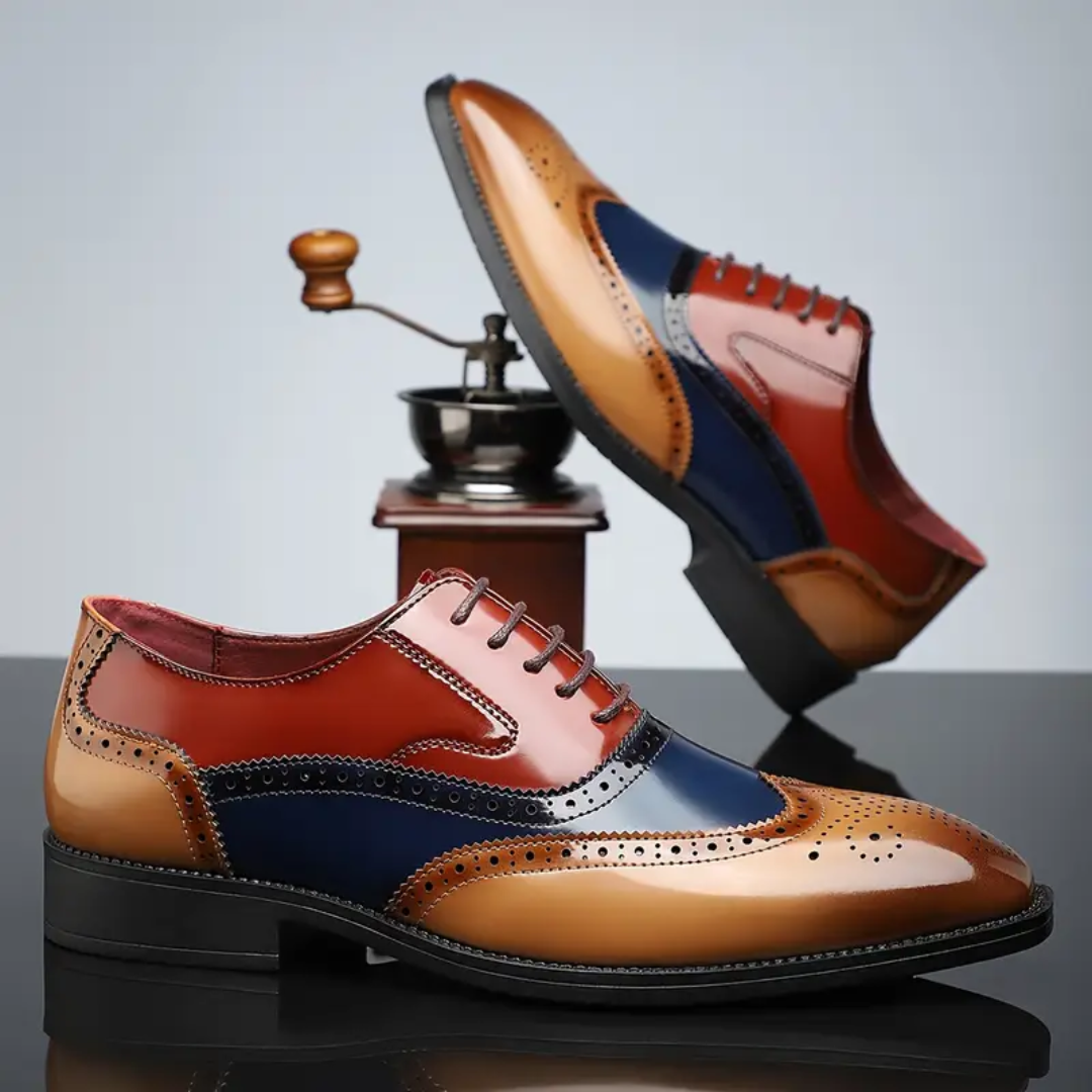 Seán | Men's Classic Wingtip Brogues with Cushioned Interior