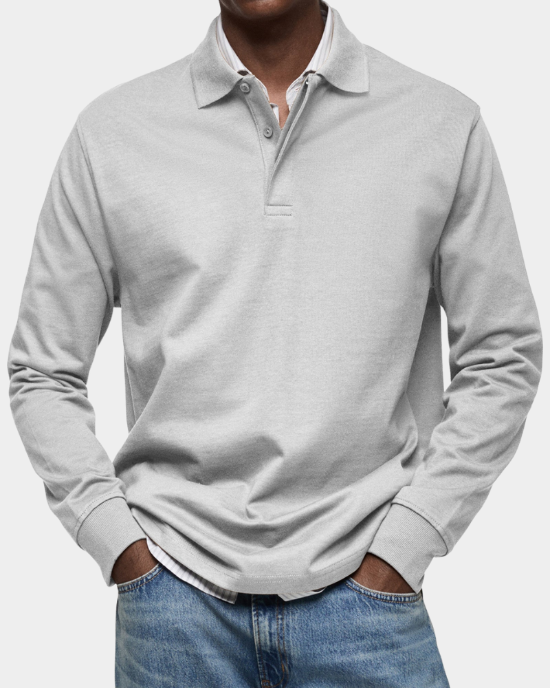 Fintan | Men's Long-Sleeve Polo Shirt