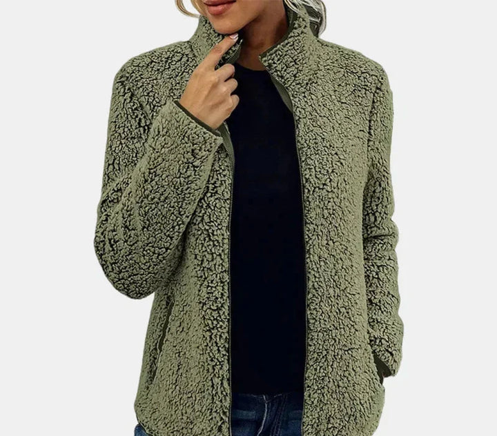 Sadhbh | Women's Relaxed Teddy Fleece Jacket