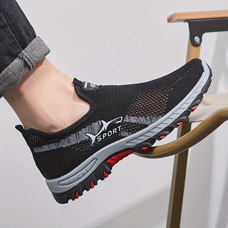 Men's Breathable Mesh Slip On Trainers 8