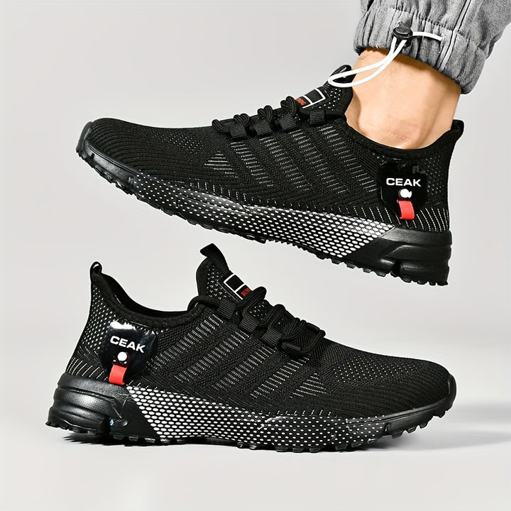 Men's Breathable Mesh Cushioned Lace Up Trainers 8