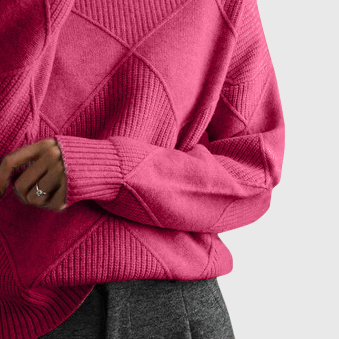 Laoise | Women's Soft Ribbed Turtleneck Jumper