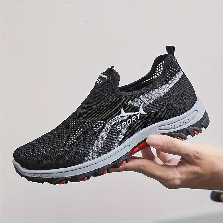 Men's Breathable Mesh Slip On Trainers 10