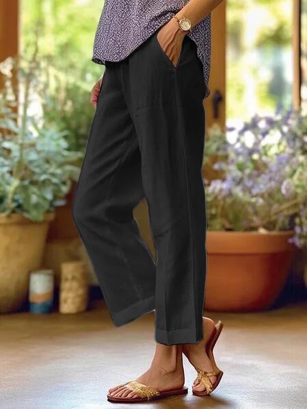 Elsie | Women's Pull-On Trousers with Side Pockets