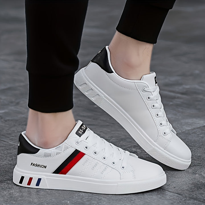 Men's Striped Lace Up Casual Trainers 6