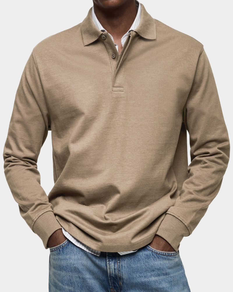 Fintan | Men's Long-Sleeve Polo Shirt