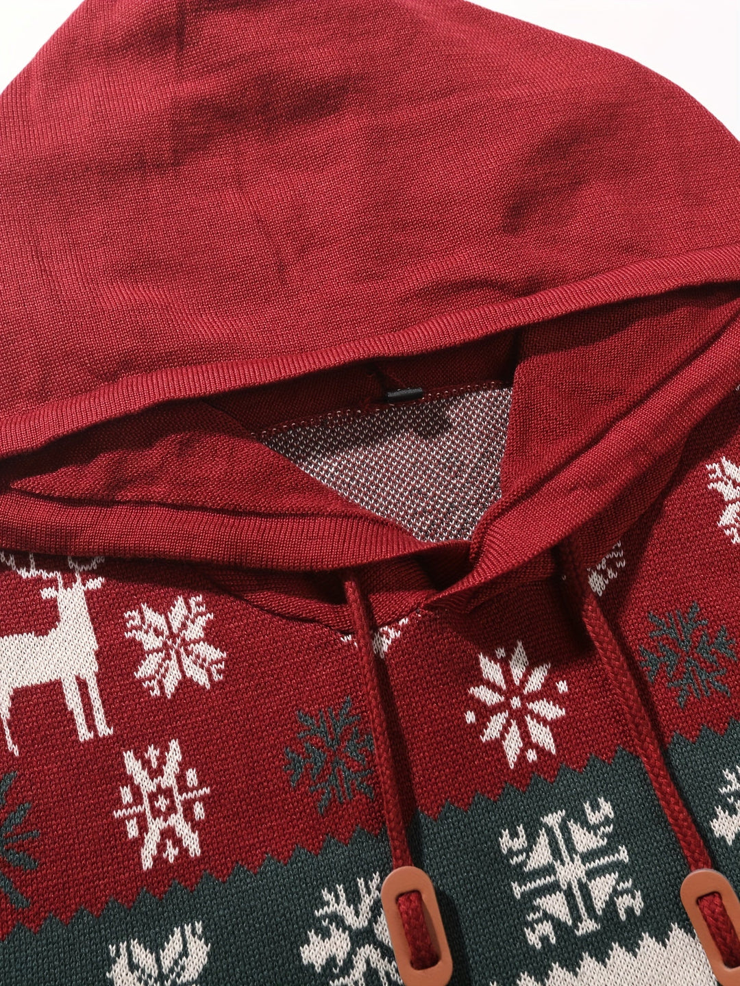 Men's Reindeer Knitted Christmas Hoodie