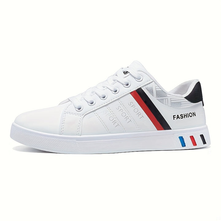 Men's Striped Lace Up Casual Trainers 13