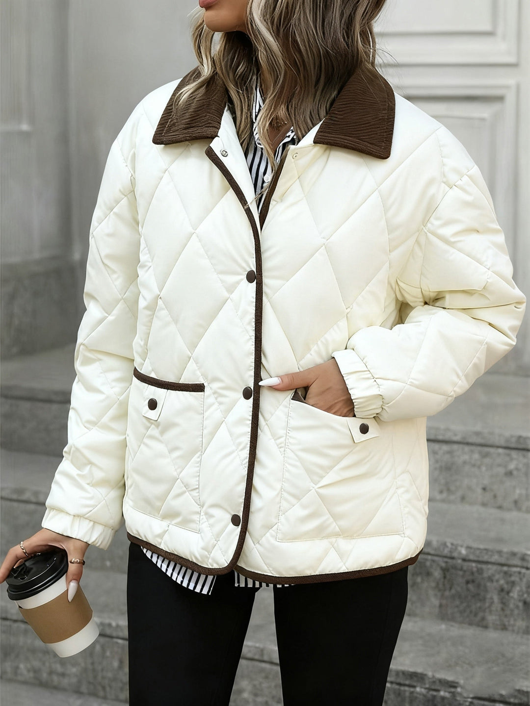 Sorcha | Women's Diamond-Quilted Relaxed Padded Jacket