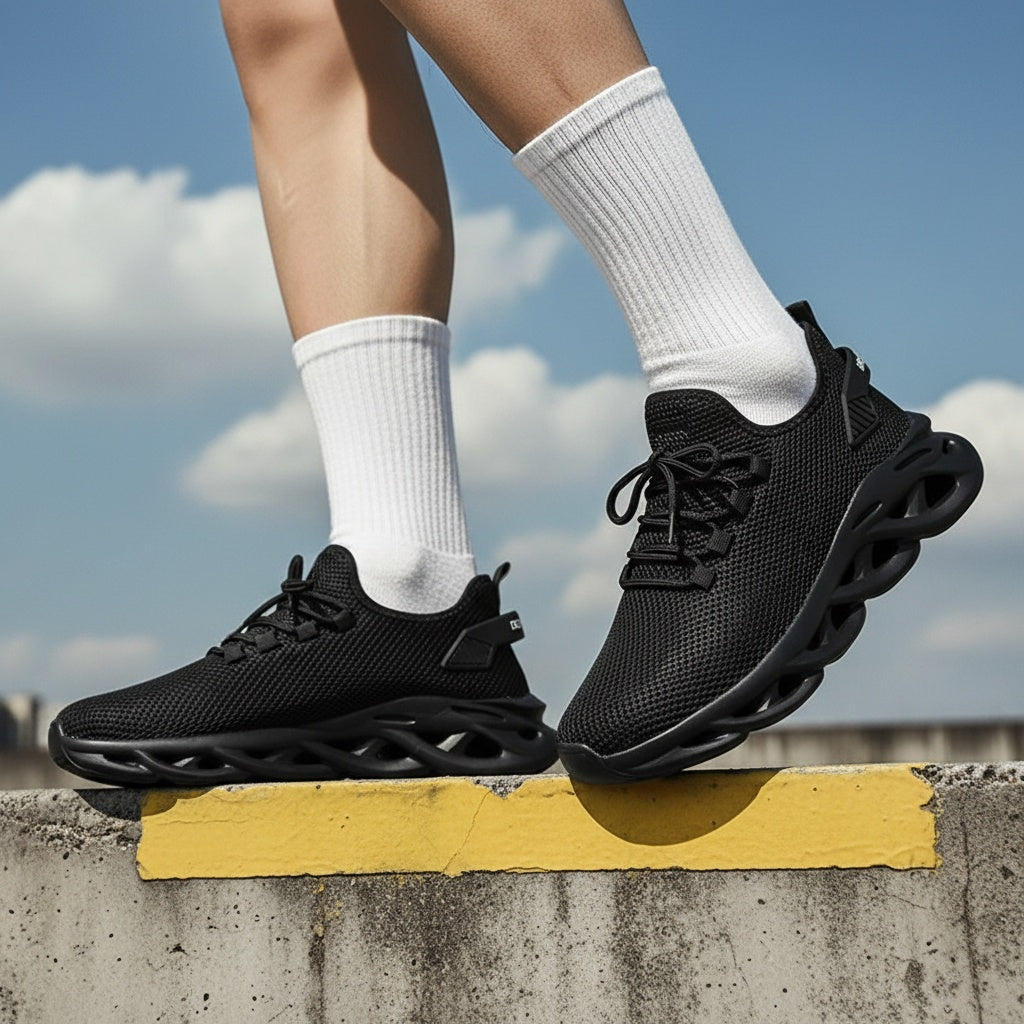 Men's Lightweight Mesh Running Trainers 10