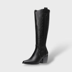 Gladys | Women's Western Embroidered Knee High Heel Boots
