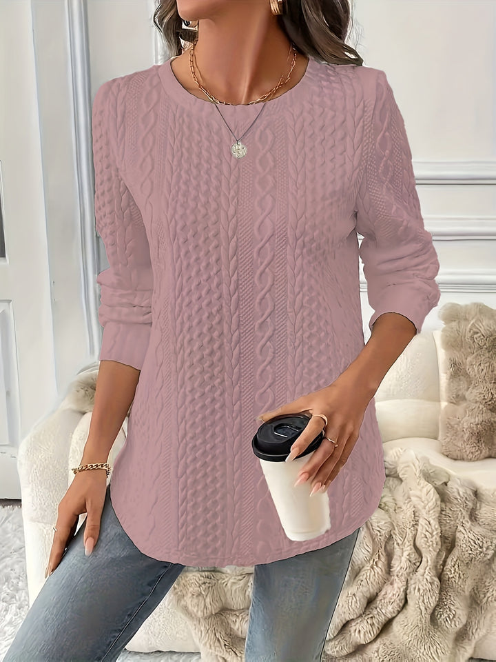 Women's Plus Size Cable Knit Aran Jumper 9