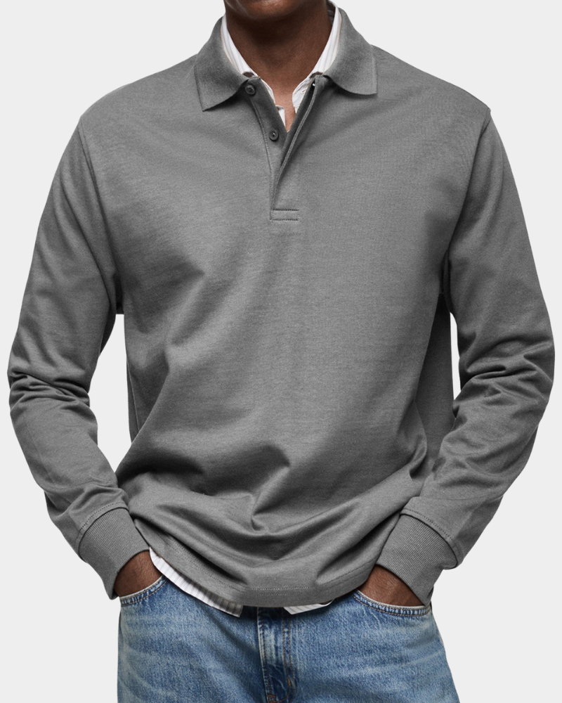 Fintan | Men's Long-Sleeve Polo Shirt