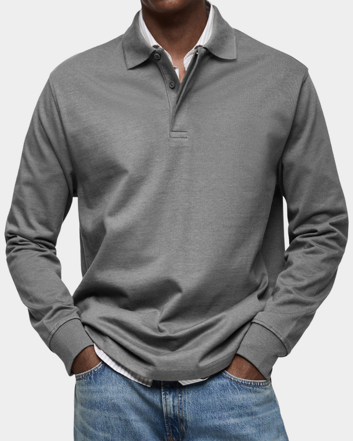 Fintan | Men's Long-Sleeve Polo Shirt