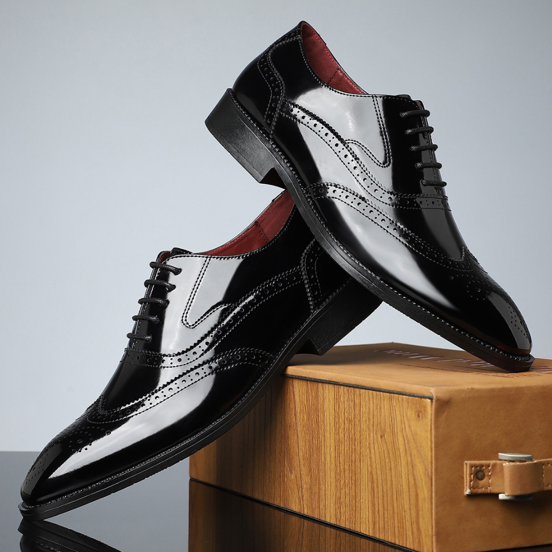 Seán | Men's Classic Wingtip Brogues with Cushioned Interior