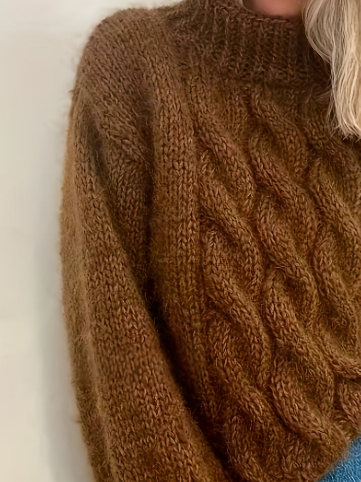 Women's Chunky Cable Knit Aran Jumper 5